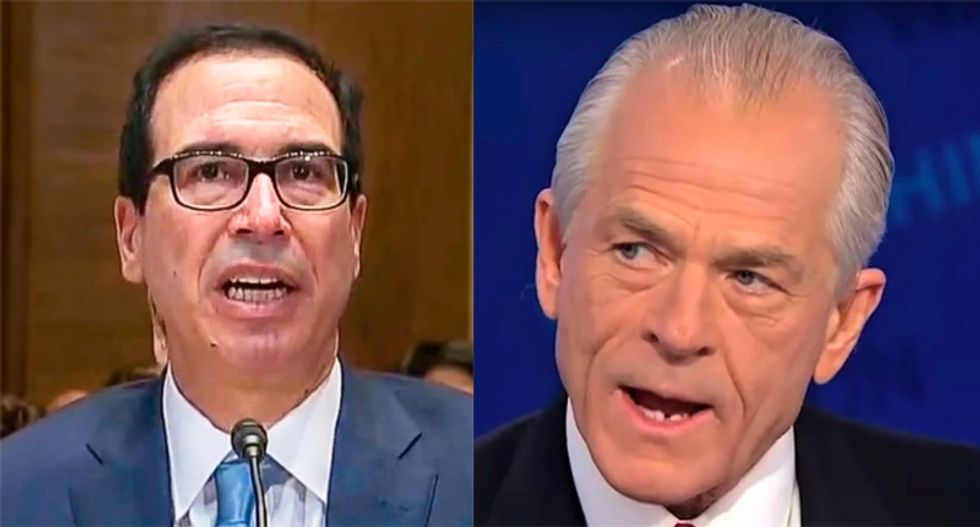 White House turmoil as Trump aides Mnuchin and Navarro get in 'knockdown, drag-out' yelling match: report