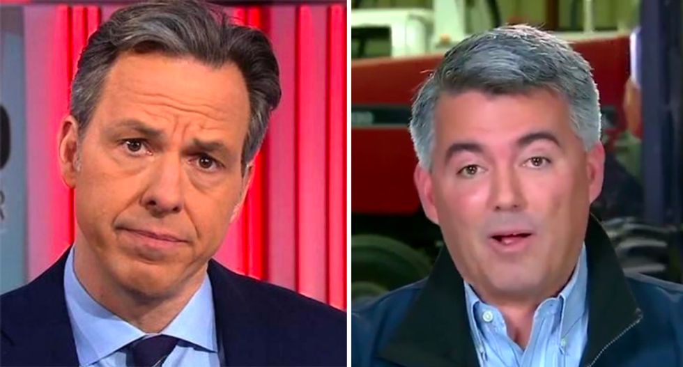 WATCH: GOP's Cory Gardner flames out after CNN's Tapper asks him for evidence of any Florida voter fraud