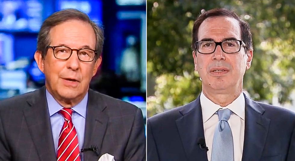 Mnuchin threatens to make taxpayers pay back COVID money unless Trump is reelected