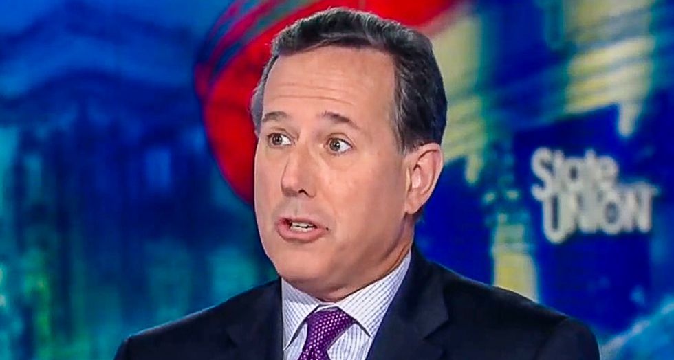 WATCH: Rick Santorum struggles to explain why Ivanka Trump shouldn't be investigated like Hillary Clinton for using private email