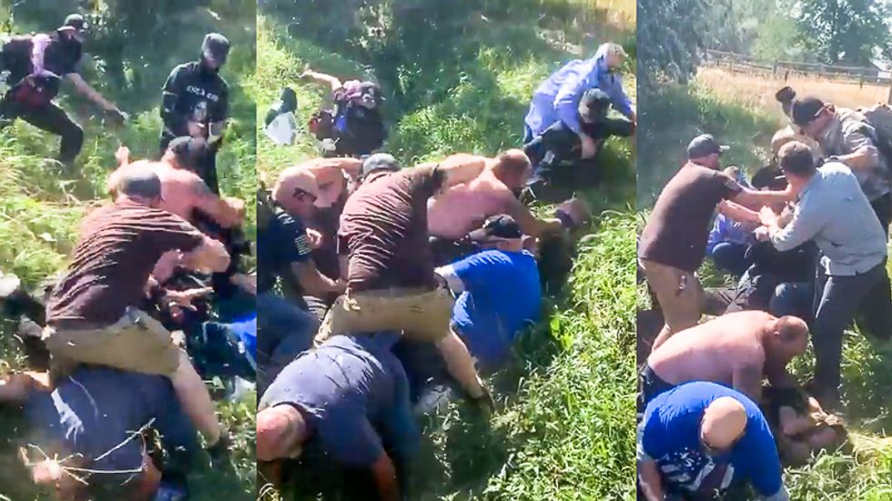 'Back the Blue' members beat BLM protesters in Colorado ditch: 'Keep punching each other in the face'