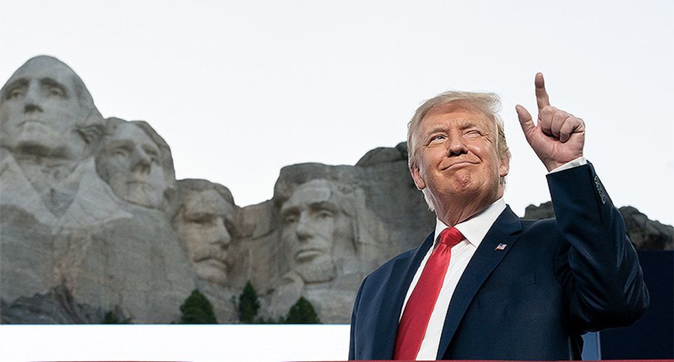 Trump calls Mt. Rushmore story 'fake news' -- but then says it 'sounds like a good idea'