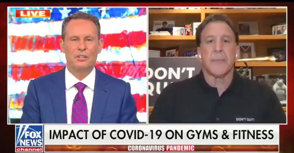 Fox host ignores literal death of 165,000 Americans as he fumes 'gym owners are dying' because of lockdowns