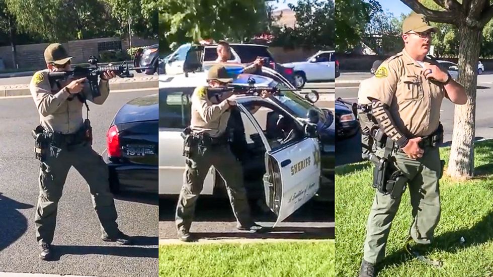 Video shows California cops pointing guns at Black teens who were being threatened by homeless man