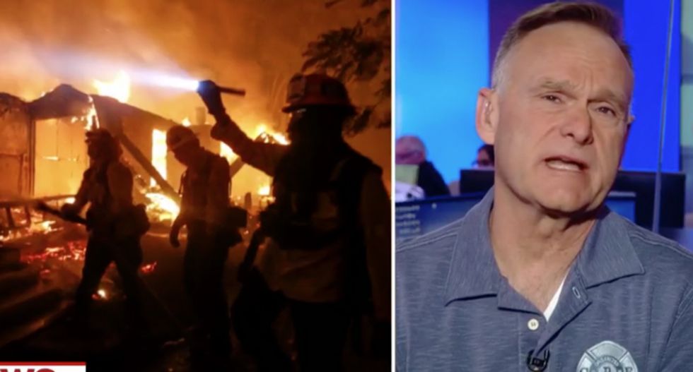 WATCH: Firefighters Union chief destroys Trump for ignorant attack on California as thousands flee wildfires