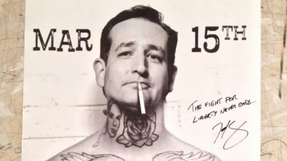 Sen. Ted Cruz tells 'F*G: THE NEW N*GGER' artist to keep fighting for liberty