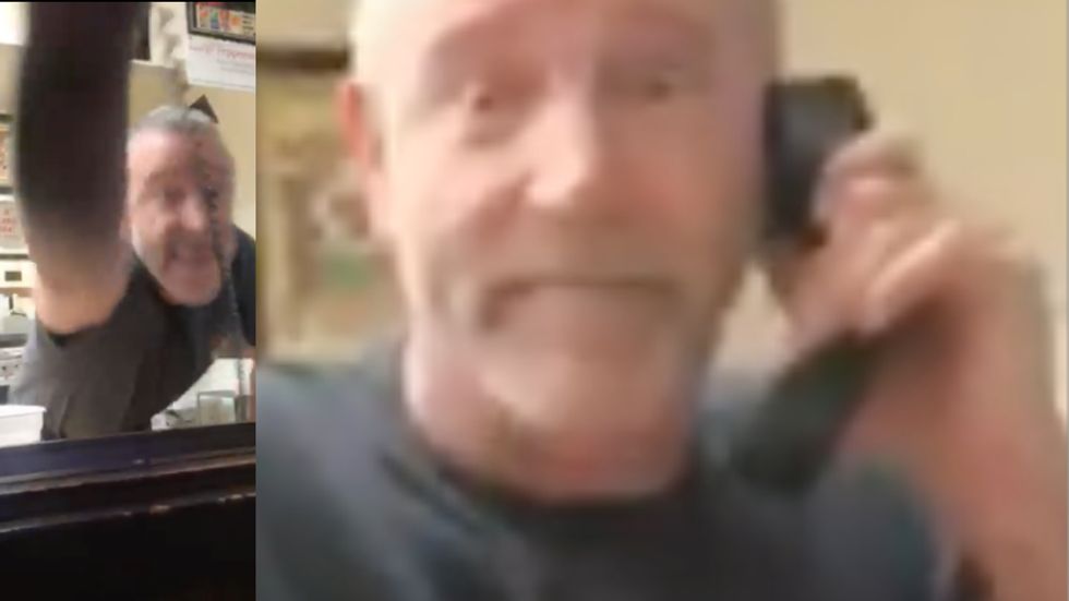 WATCH: Pizza shop manager 'violently swung' at customer's wife after getting seconds at salad bar