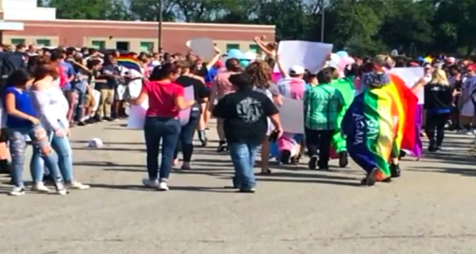'Make America straight again': LGBTQ students told to kill themselves during football homecoming parade