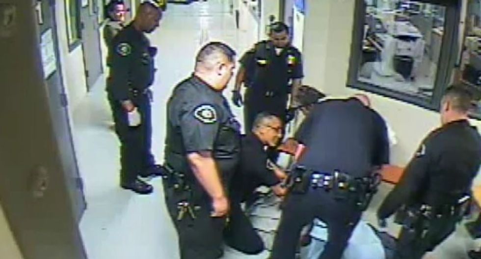 Video the LAPD didn't want released shows officers laughing and smiling as man dies in custody