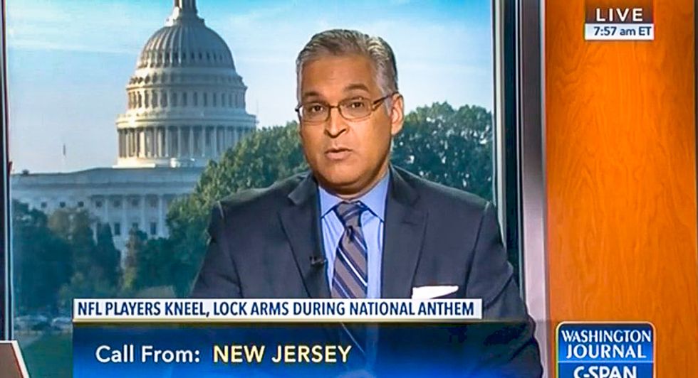 'I just can't take the pain': C-SPAN caller bawls on air because NFL players kneeling 'hurts too much'