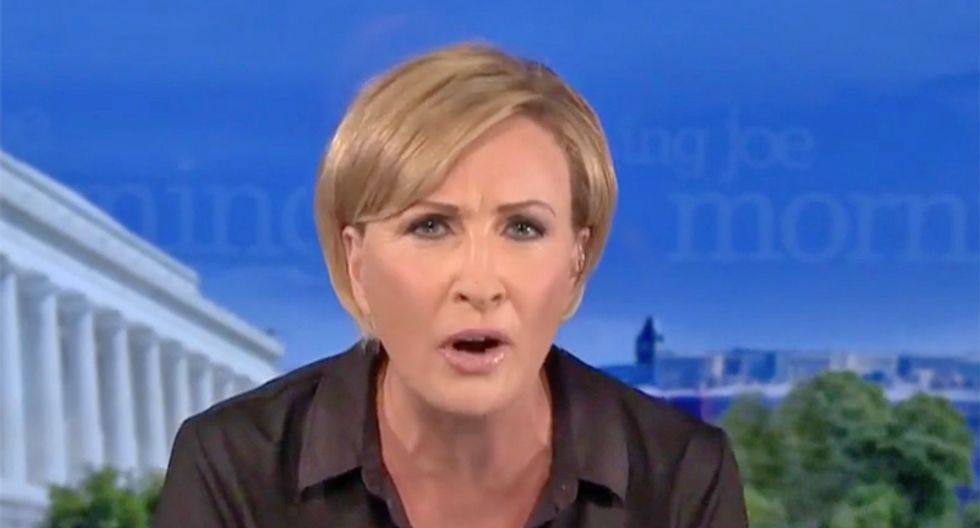 Morning Joe's Mika cuts off clip of Trump's lying and launches epic attack on 'stupid pathetic' president