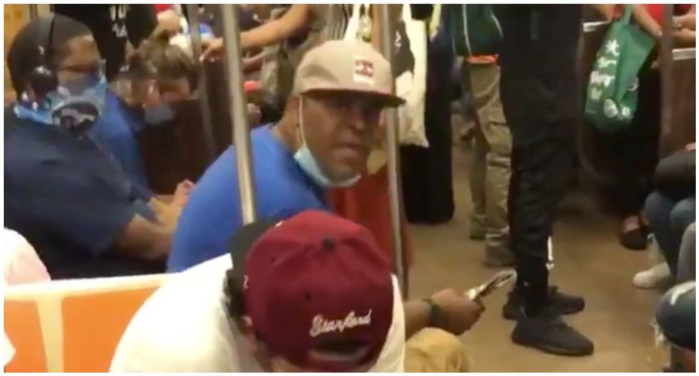 WATCH: ‘Completely out of control’ subway rider quotes Trump’s slur as he rages at Asian woman