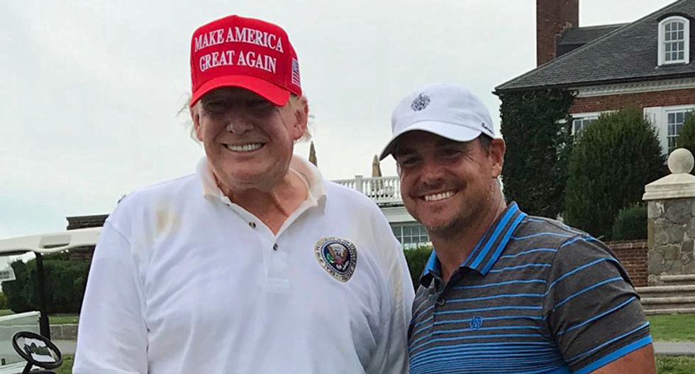 COVID death toll tops 170,000 in America -- but Trump spent Saturday golfing with ex-NFL kicker