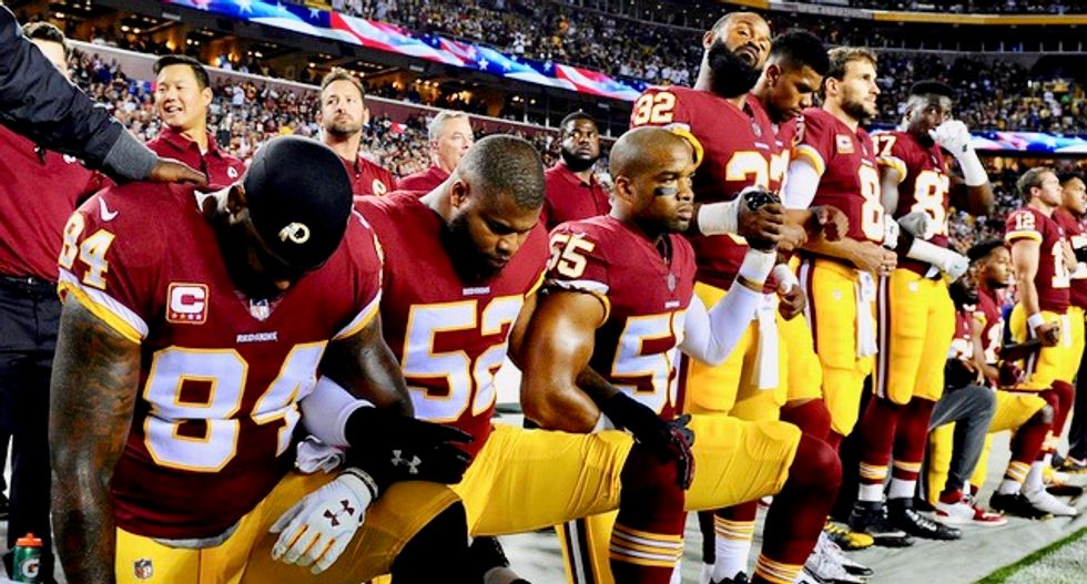 Trump slams NFL for not making players stand for anthem