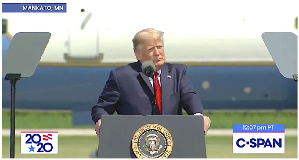 ‘Delusional’ Trump mocked for his ‘officially insane’ rant about talking with God