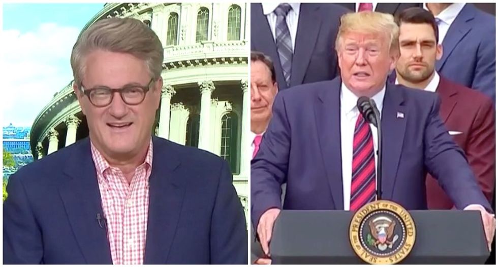 MSNBC’s Morning Joe busts Trump for stealing his joke to make absurd tweet claiming credit for Red Sox wins
