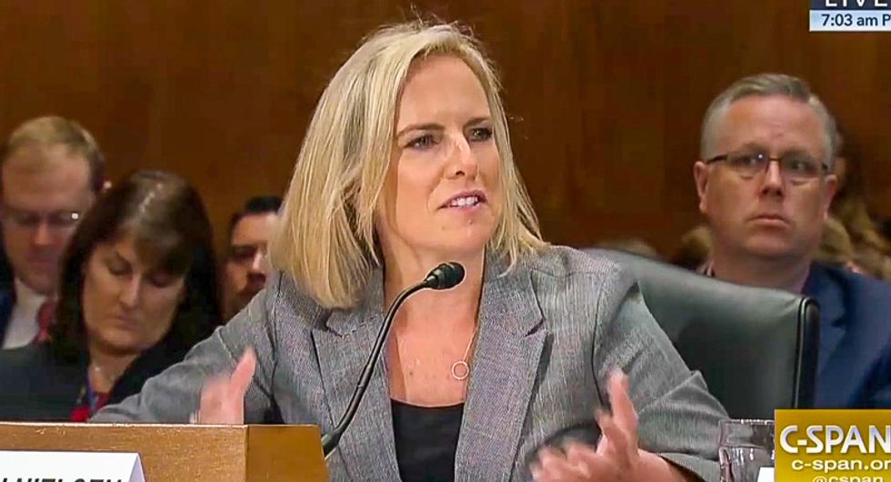 DHS secretary panics under questioning from Kamala Harris: We do not 'detain' children, we 'care for them'