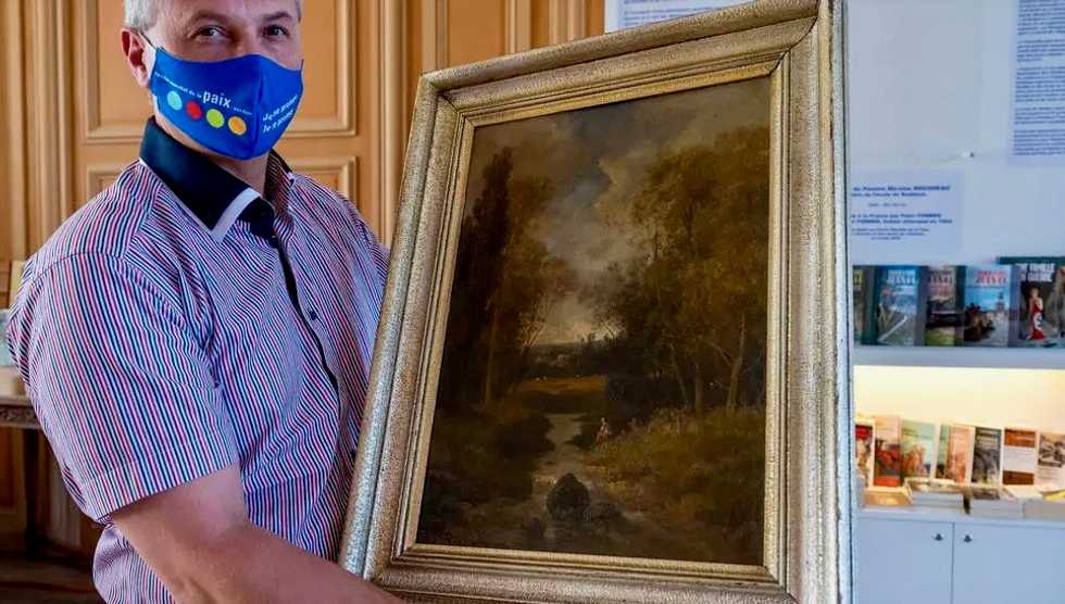 Nazi-looted French painting on display in search for rightful owner