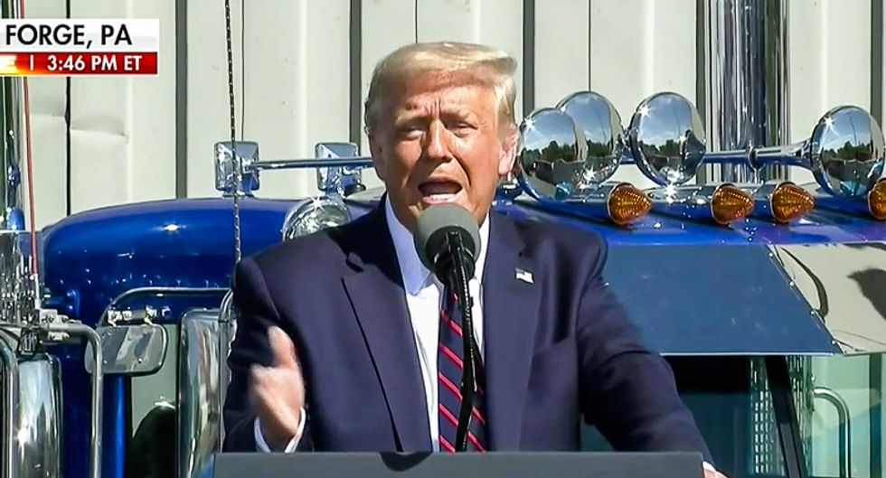 'He wasn't born here': Trump announces Joe Biden birther theory at rally in Scranton, Pennsylvania