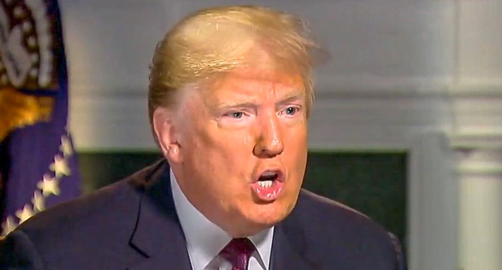 'We've just been very busy': Trump says 'phony witch hunts' prevent him from visiting troops in a war zone
