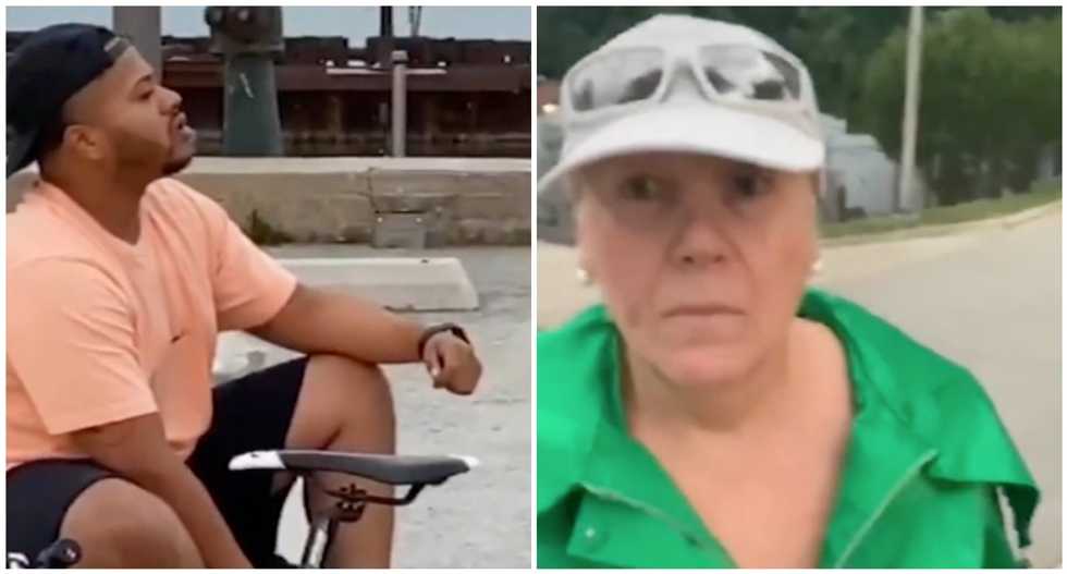 Woman arrested for battery after assaulting Black man for being on a pier