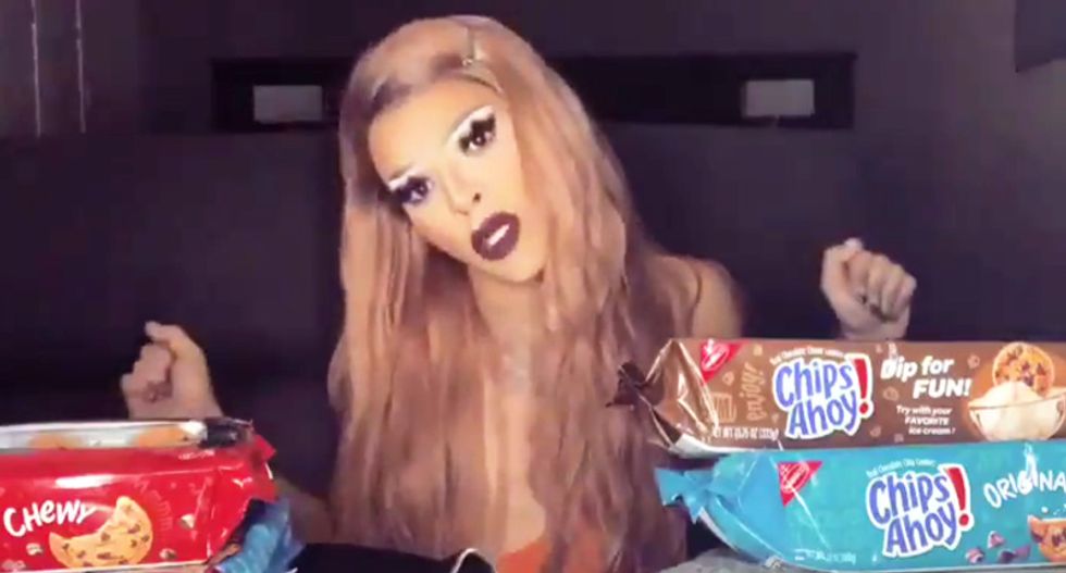 Conservatives lose it over RuPaul drag race contestant's Chips Ahoy ad