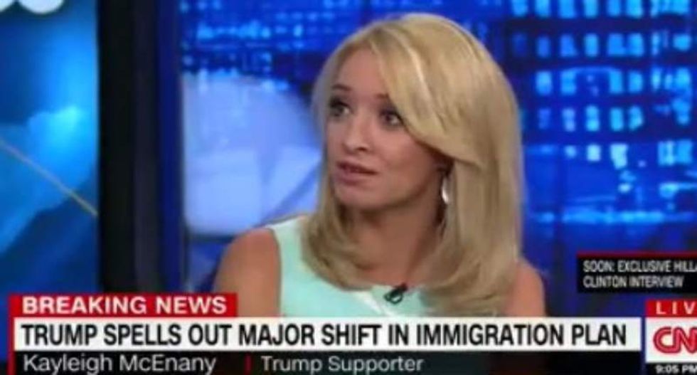 'Acknowledge the obvious!’: Kayleigh McEnany denies Trump immigration flip-flop as CNN panel howls