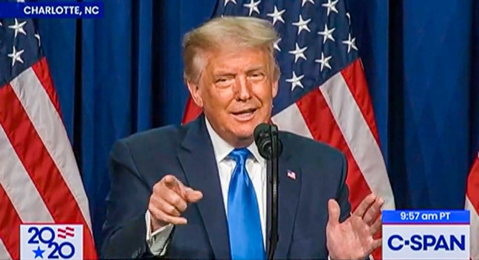 WATCH: Trump tells RNC audience to 'be nice' after man shouts Obama slur