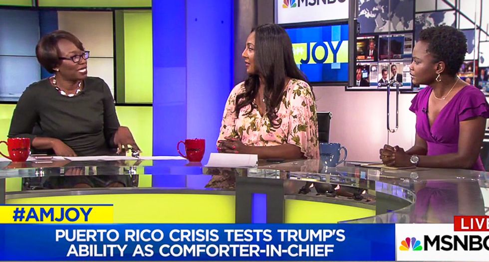 'Pure malice': Joy Reid panel says it out loud -- Trump's racist neglect of Puerto Rico is 'intentional'