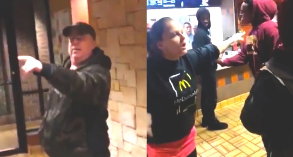 WATCH: Chaos erupts inside Minnesota McDonald’s after angry white man pulls gun on Muslim teens