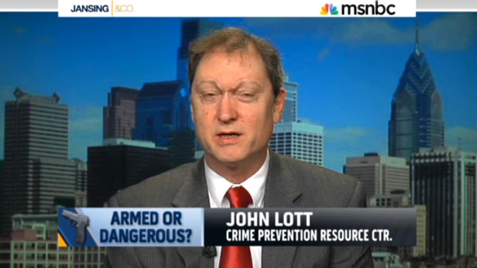NRA's favorite 'academic' John Lott exposed as a data-fudging, sock-puppeting fraud