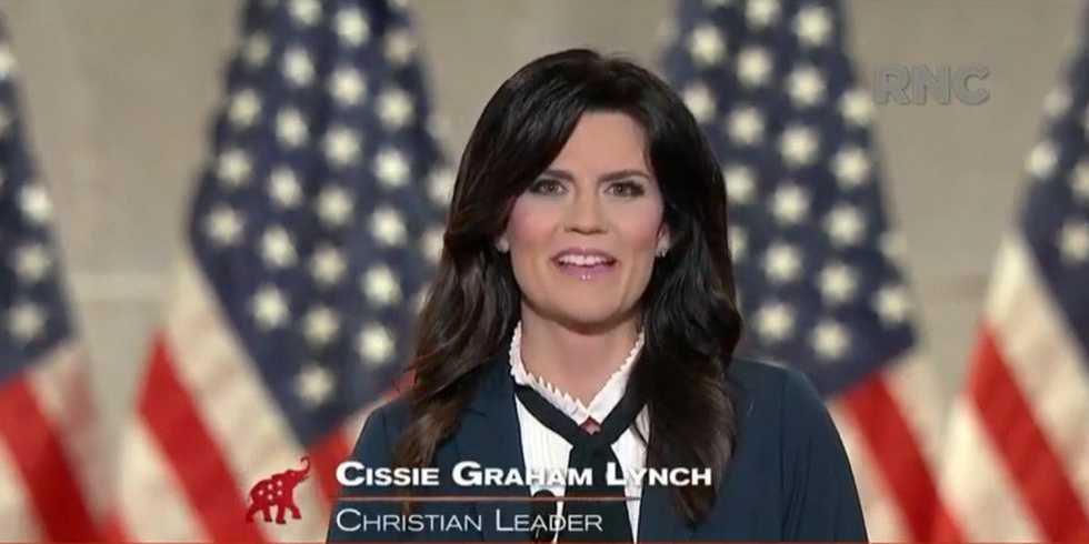 Right-wing evangelical 'Cissie' Graham Lynch told several whoppers during her RNC appearance