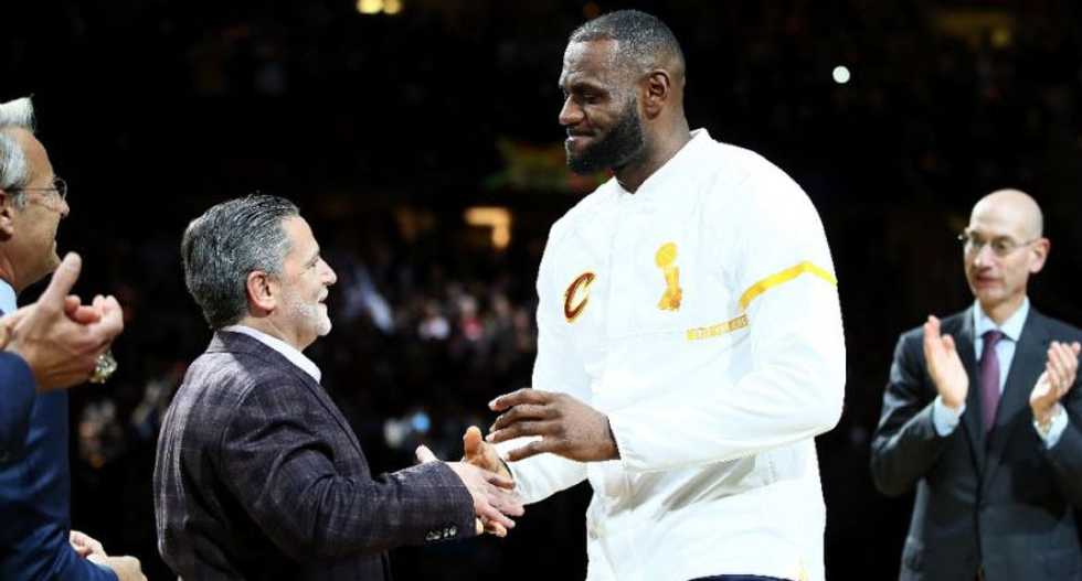 Cleveland Cavaliers owner bombarded with racist messages after LeBron James calls Trump a bum