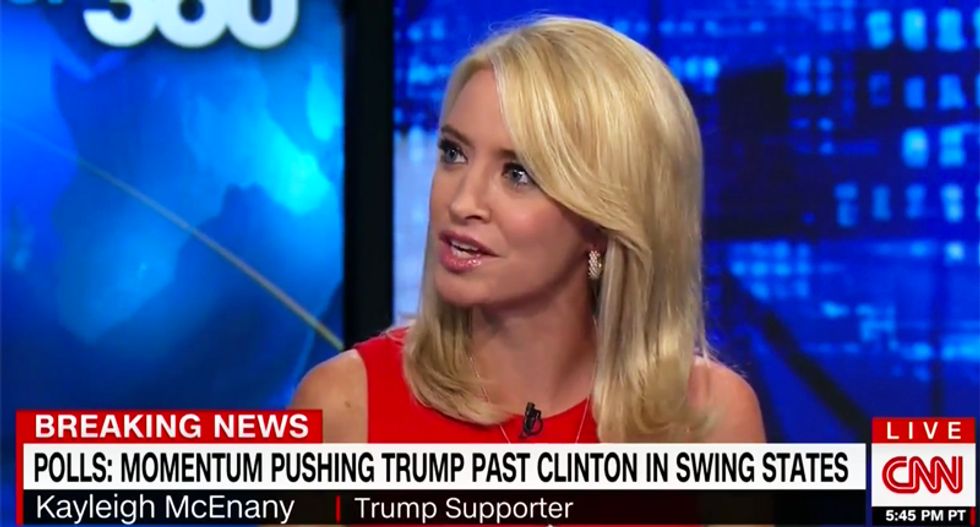 WATCH: CNN panel bursts into laughter as Kayleigh McEnany claims Trump is headed for 'a landslide'