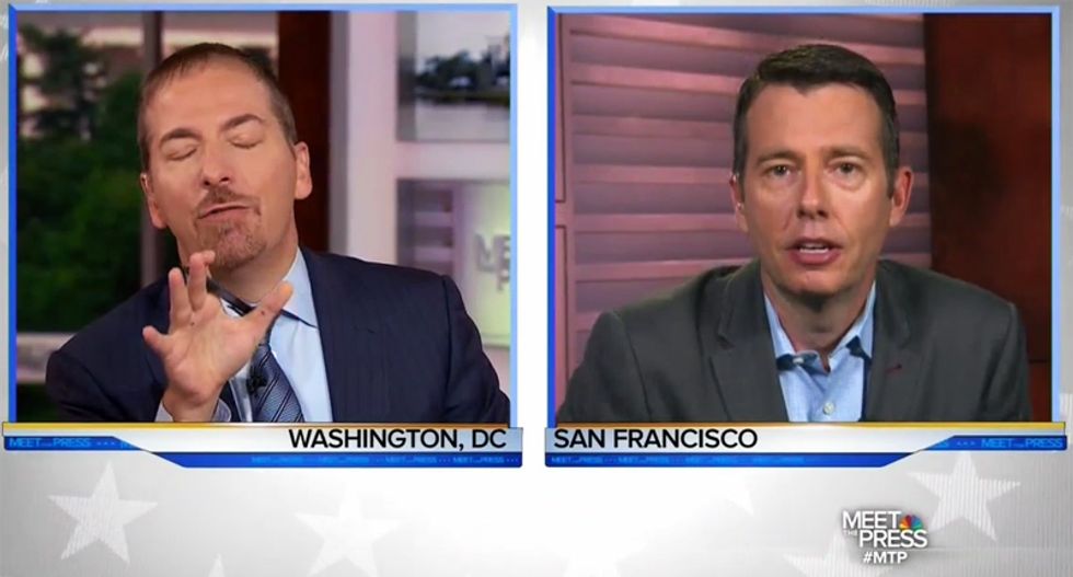 WATCH: Chuck Todd flips out after Democratic strategist calls Trump a 'psychopath'
