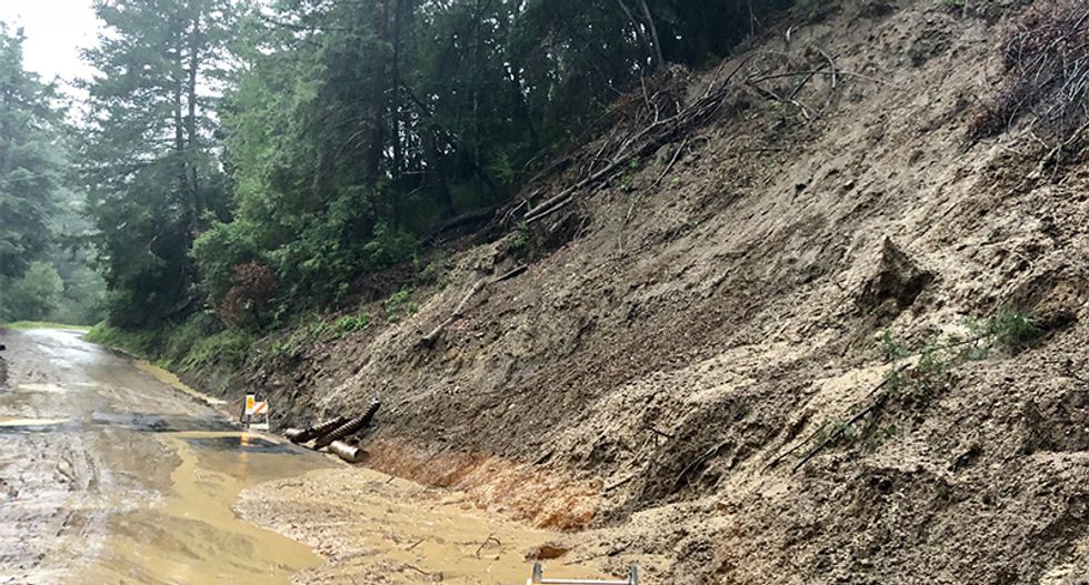 After horrific wildfires, thousands in California are fleeing their homes ahead of possible mudslides