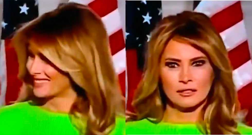 Melania Trump busted for flashing phony smile at Ivanka on RNC stage