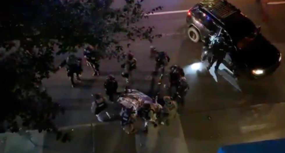 One shot dead as caravan of 'concealed carry' Trump supporters descend on Portland