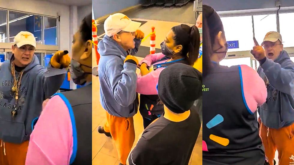 'Service to Satan!' Anti-masker has public meltdown at Alaska Walmart after employees enforce COVID rules