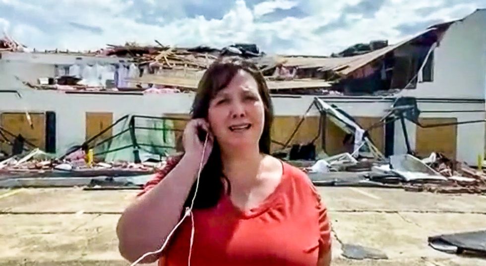 Weeping hurricane victim goes on Fox News to personally beg Trump: 'The food is gone in 30 minutes'