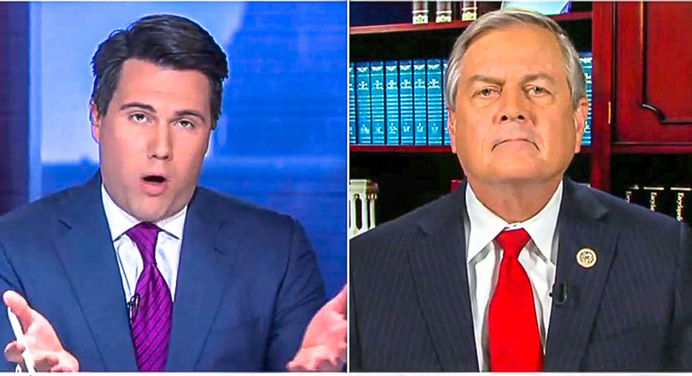 'More barbed wire?' Fox News host pounds GOPer over Trump's nonsensical promise to 'shut down the border'