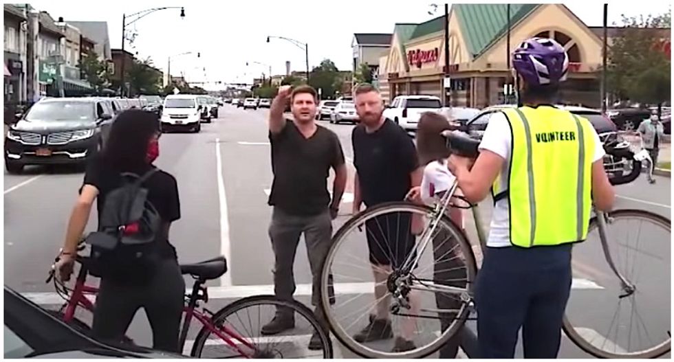 WATCH: Knife-wielding man who yelled N-word at BLM marchers is charged with a hate crime