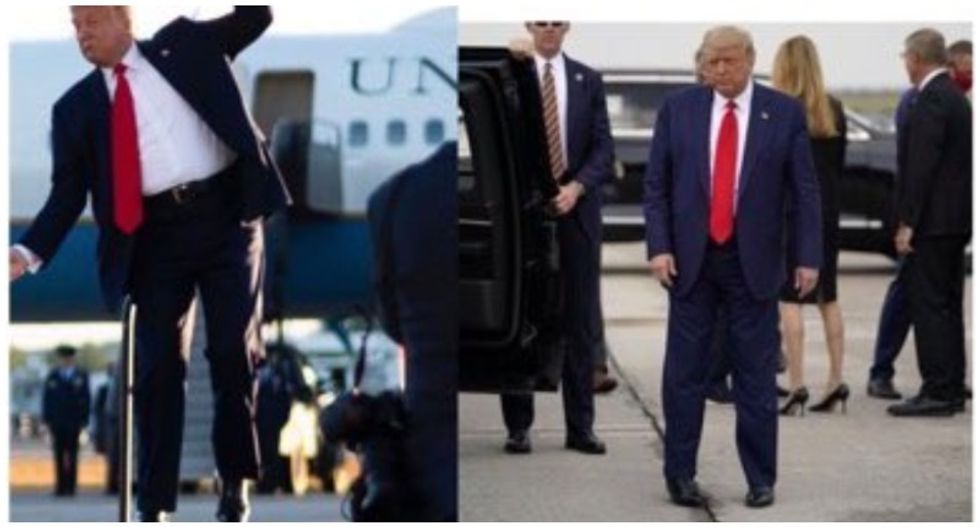 ‘That's gotta hurt’: Drudge resurrects ‘leg dragging’ claims after Trump tweets denial of ‘mini strokes’