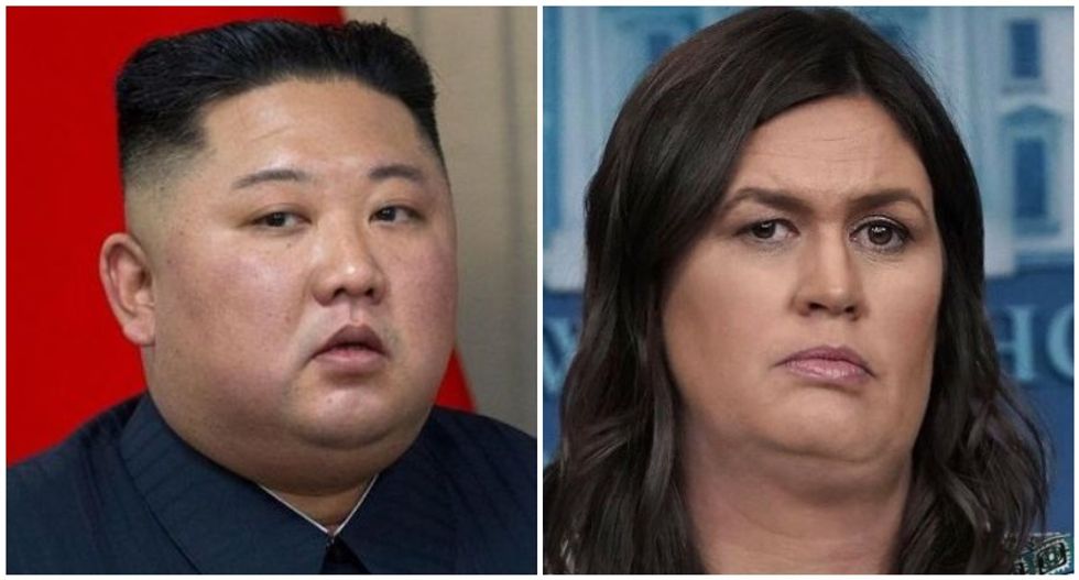 Trump urged Sarah Sanders to 'take one for the team' after Kim Jong-un winked at her