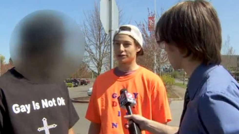 Religious Oregon teens wear 'Gay Is Not OK' shirts to school to protest lack of 'straight day'