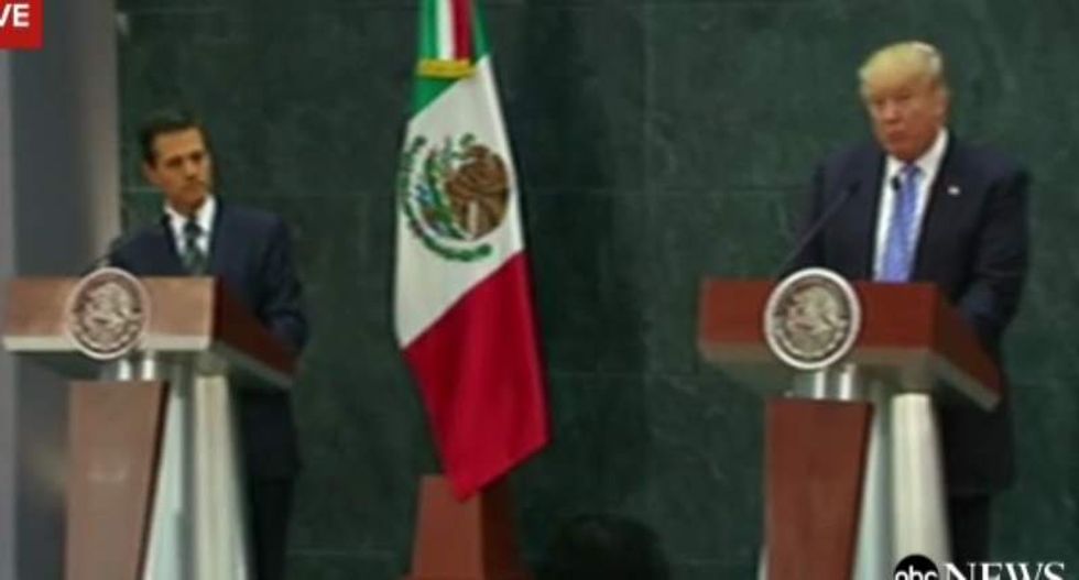 Trump admits wimping out in Mexico: 'We didn't discuss payment of the wall'