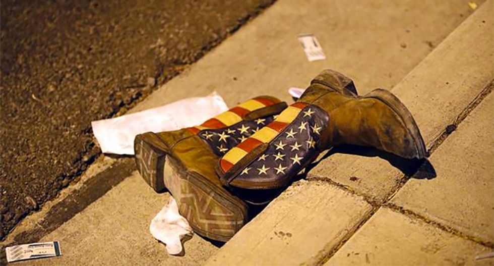 Here’s the full story behind a photo of boots left behind in Las Vegas that moved so many