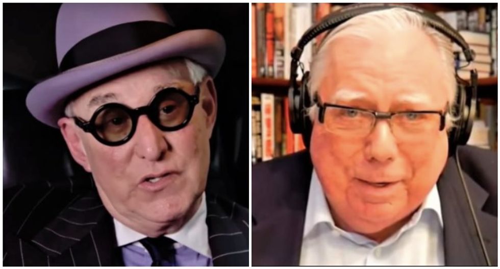 MSNBC panel shreds Trump for palling around with 'con men and grifters' like Roger Stone and Jerome Corsi