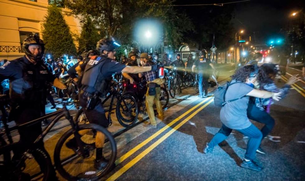Controversy roils over use of pepper spray at protests after Trump was nominated in Charlotte