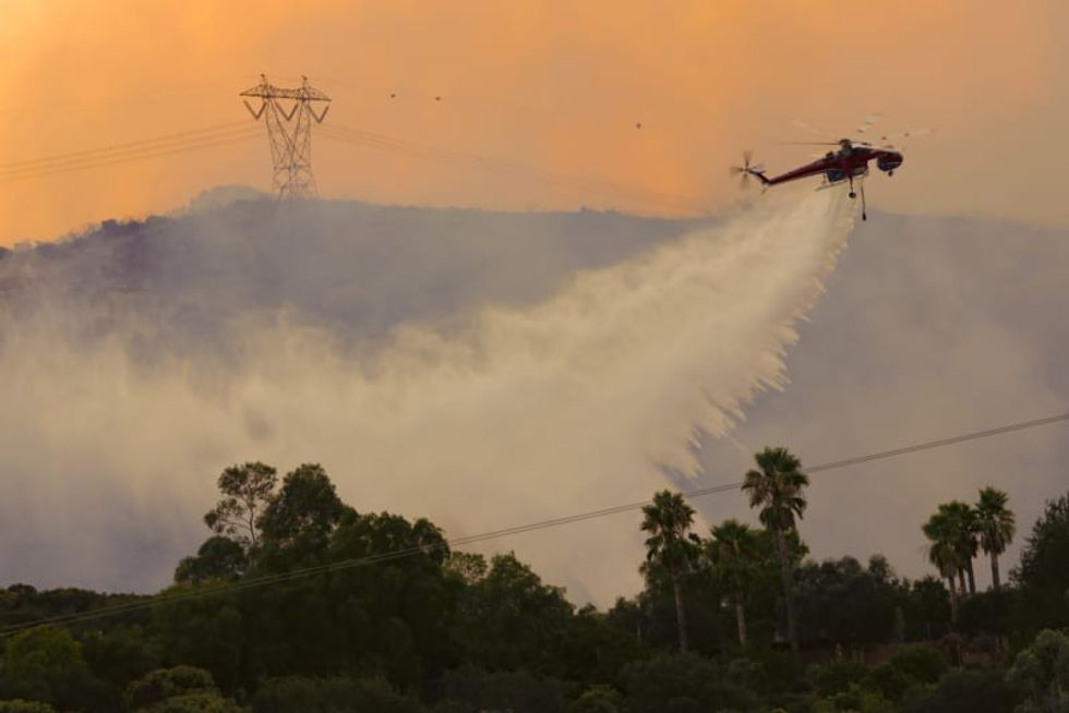 San Diego County fire has charred 4,000 acres -- and destroyed 10 structures